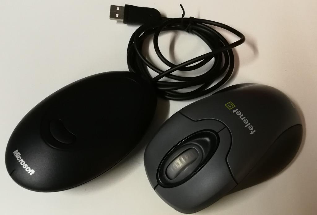 Muis Microsoft Telenet draadloos met ontvanger (nr 8), Computers en Software, Muizen, Ophalen, Muis, Zo goed als nieuw, Draadloos