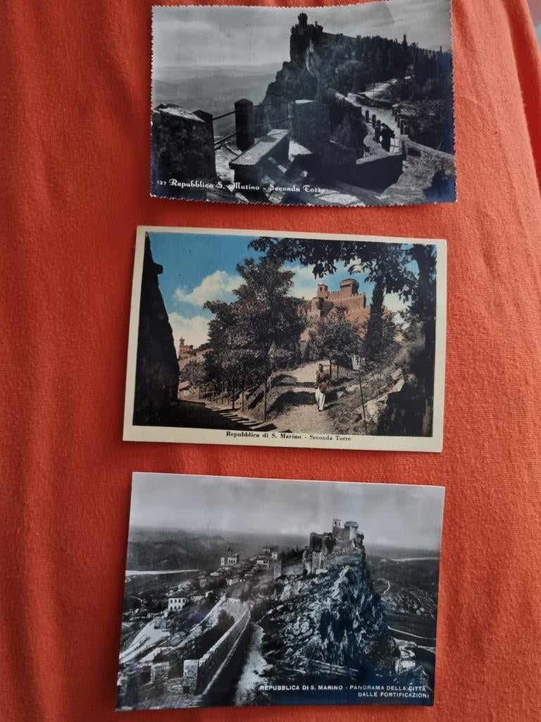 3 postkaarten San Marino San Marino 1954, Ophalen of Verzenden