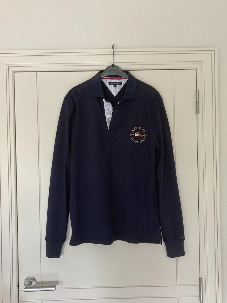 Herenpolo met lange mouwen. TOMMY HILFIGER. Medium. Perf.st., Kleding | Heren, Polo's, Ophalen of Verzenden, Zo goed als nieuw
