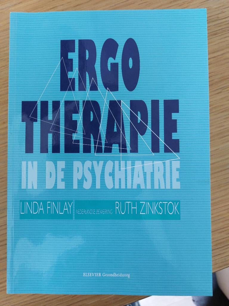 Ergotherapie in de psychiatrie, Boeken, Ophalen of Verzenden, Zo goed als nieuw, Hogeschool, Linda Finlay
