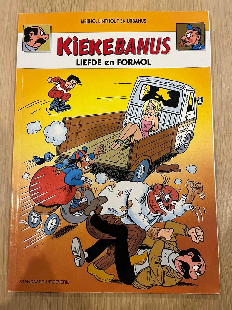 Kiekebanus - Liefde en formol, Eén stripboek, Ophalen of Verzenden, Zo goed als nieuw