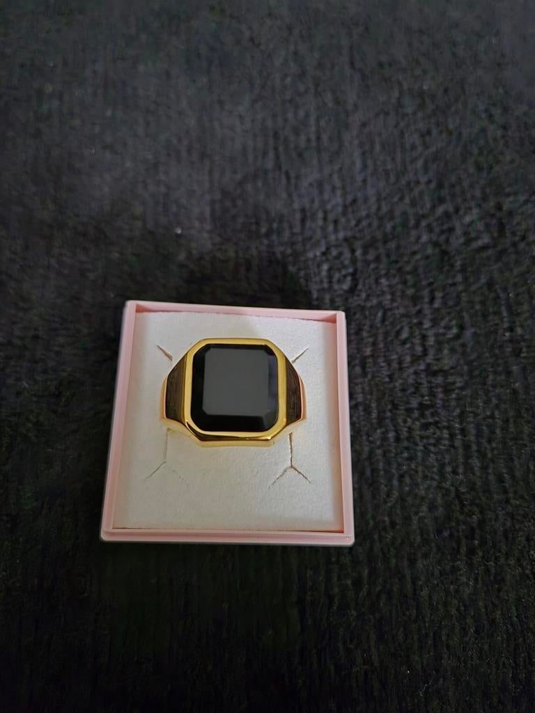 Nieuwe ring in stainless steel maat 65, IJzer of Staal, Heer, Nieuw, Ophalen of Verzenden