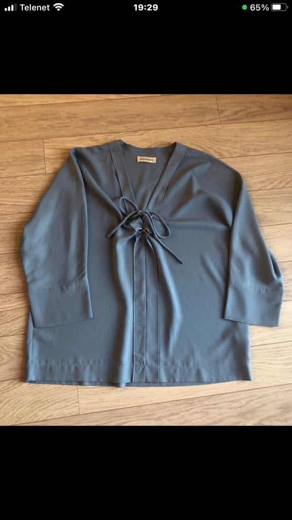 Blauwgrijze bloes Repeat, Kleding | Dames, Verzenden, Gedragen