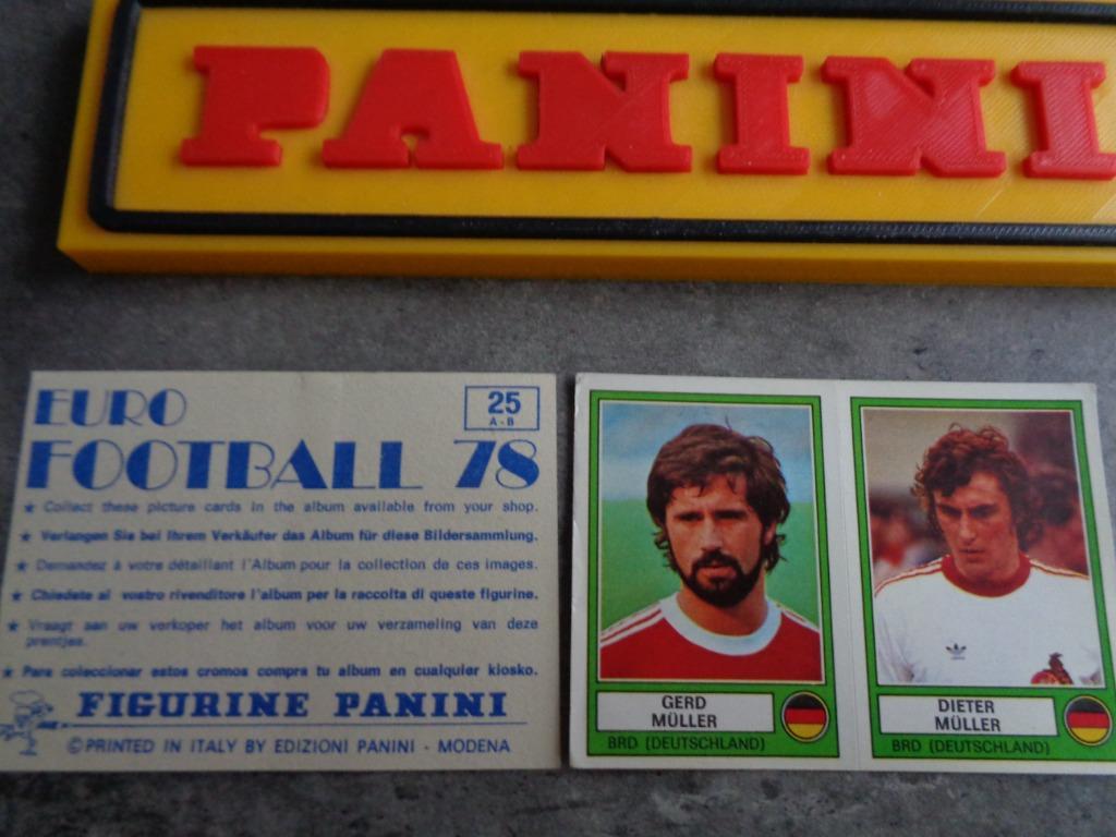 PANINI VOETBAL STICKER EURO FOOTBALL 78 GERD MULLER, Hobby en Vrije tijd, Stickers en Plaatjes, Sticker, Verzenden