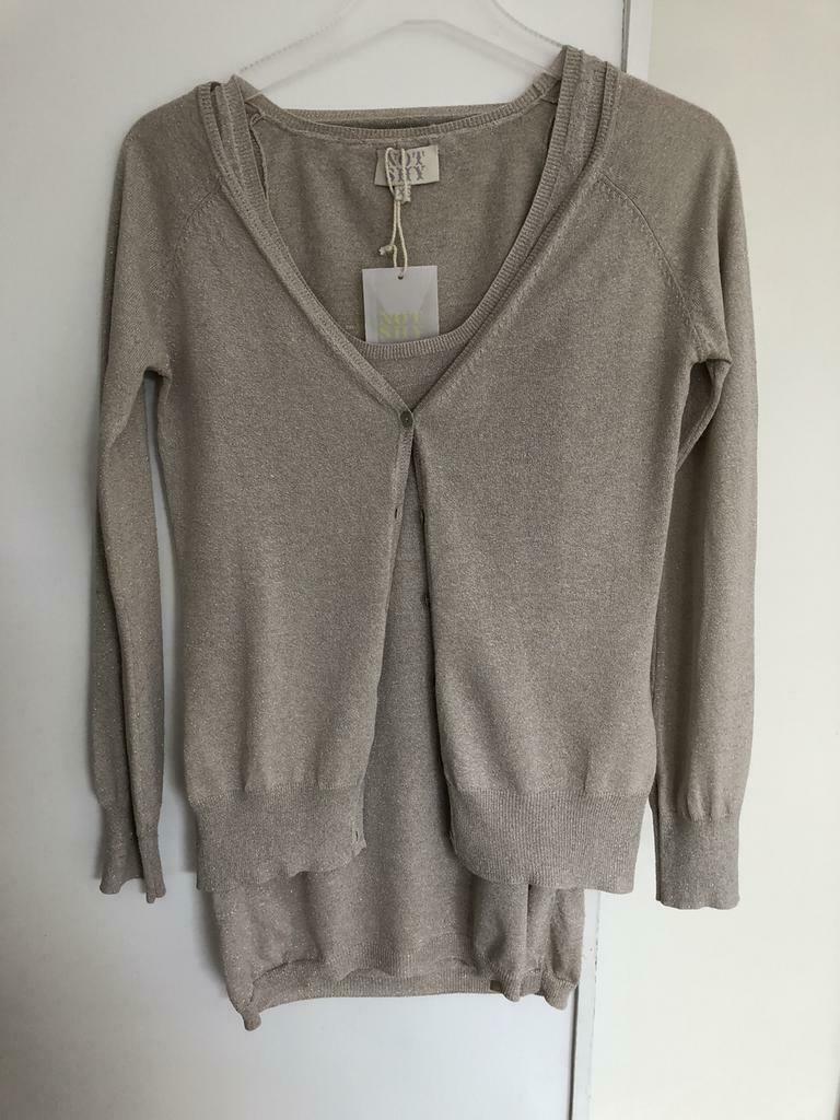 Twin-set NOT SHY beige S/XS, Enlèvement ou Envoi, Porté