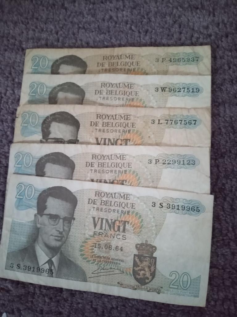 5x20fr, Ophalen of Verzenden