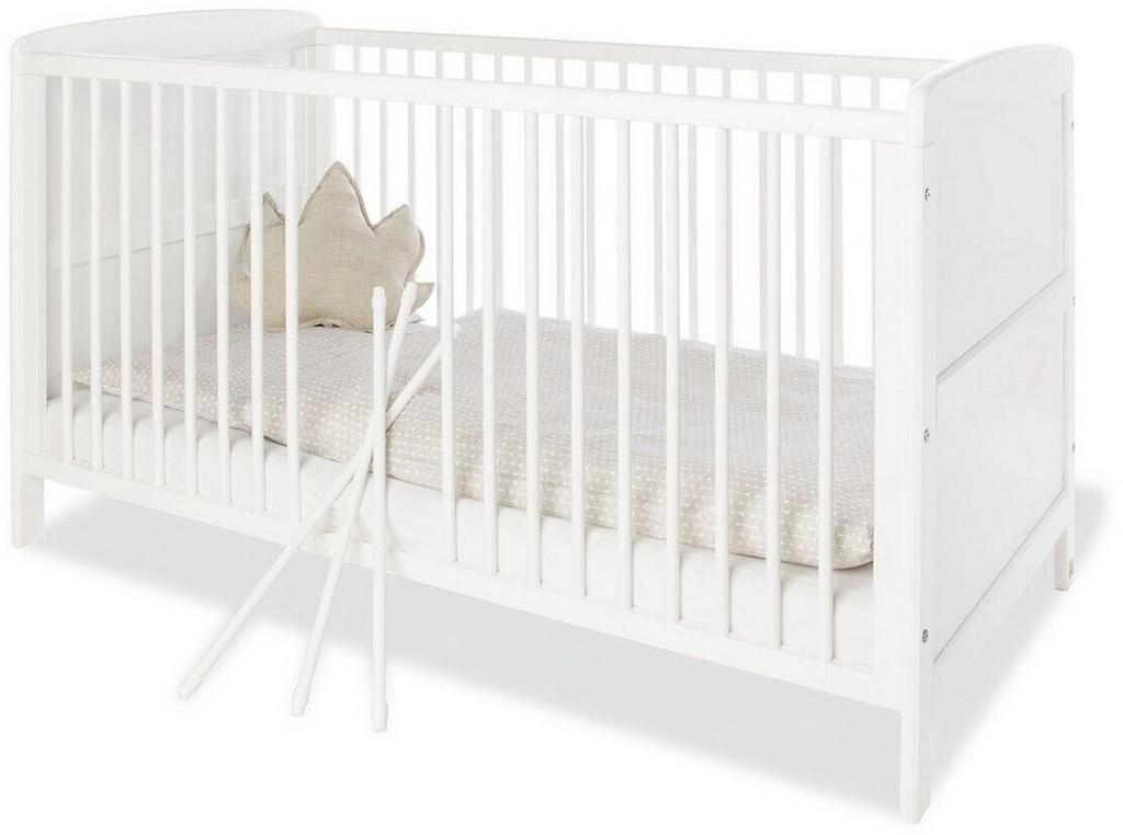Lit evolutif Pinolina blanc en bois massif et matelas coco, Enfants & Bébés, Chambre d'enfant | Lits, Enlèvement, Comme neuf, Matelas