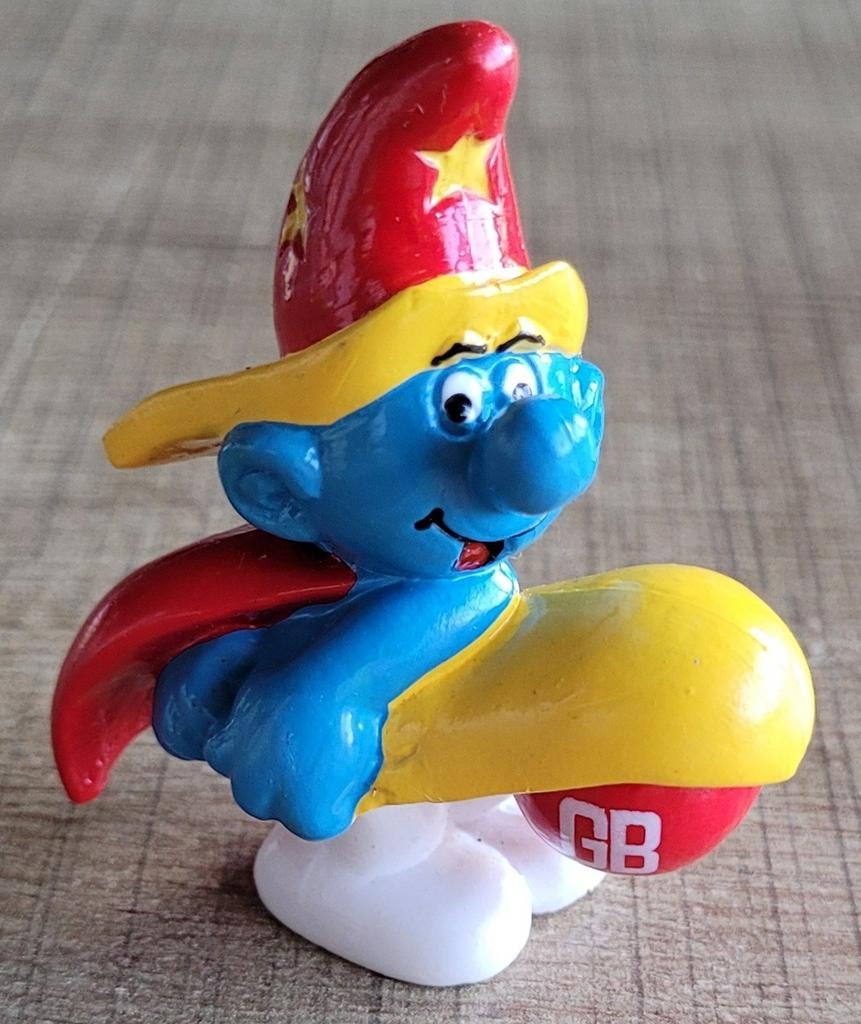 De Smurfen: Magiër (GB supermarkten 1990), Collections, Enlèvement ou Envoi, Schtroumpfs, Comme neuf, Statue ou Figurine