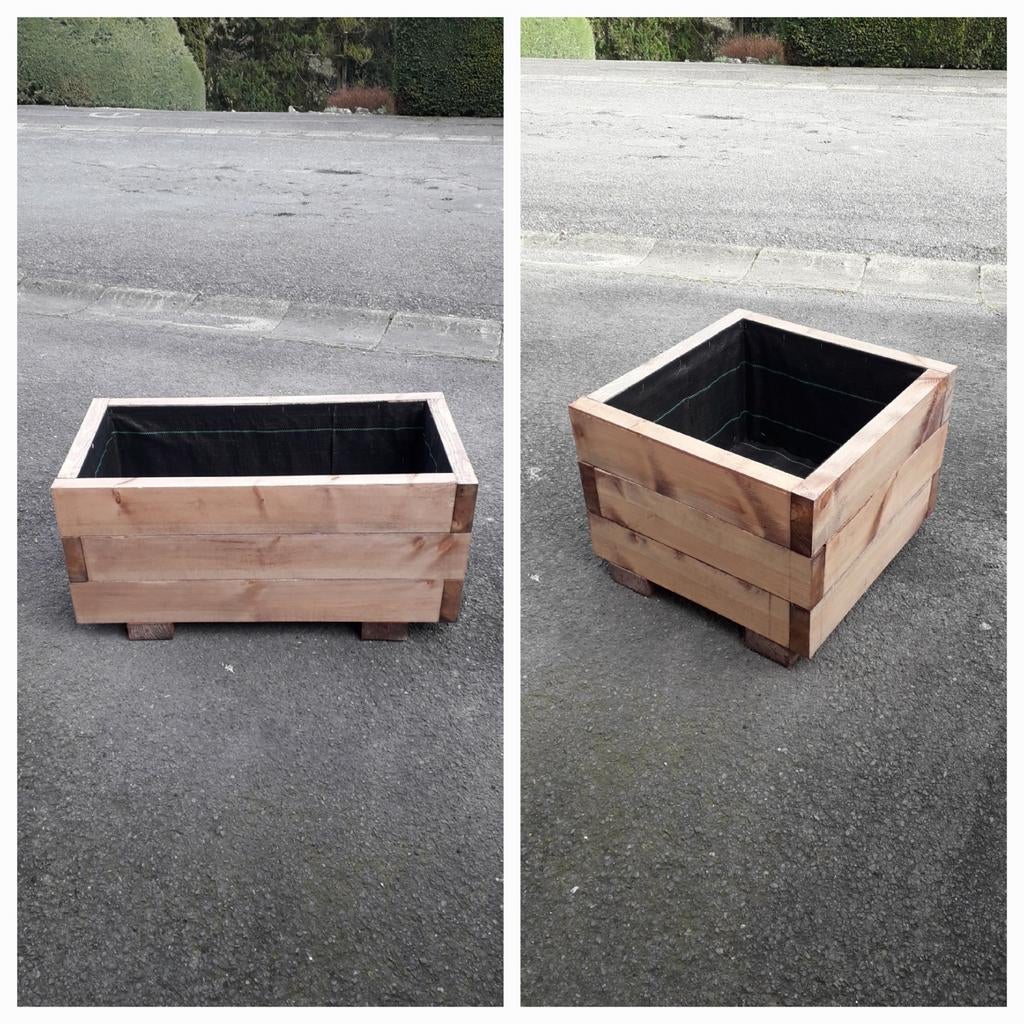 Bac à  fleurs en bois sur mesure, Enlèvement, Bois, Balcon