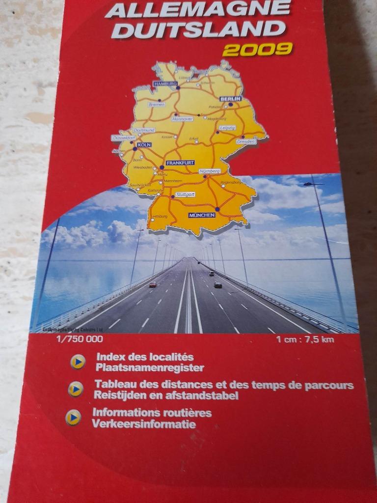 Carte routière Michelin Allemagne 2009, Allemagne, Enlèvement ou Envoi, Michelin, 2000 à nos jours