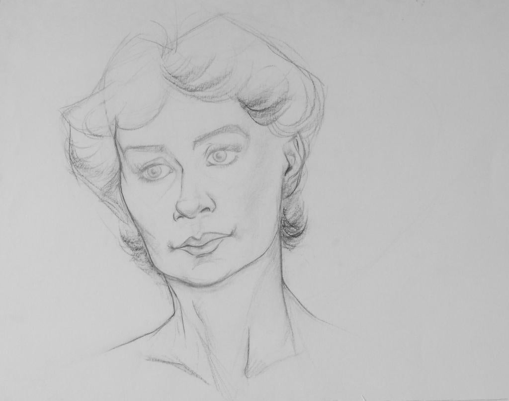 PORTRAIT  AU  FUSAIIN, Antiek en Kunst, Ophalen of Verzenden