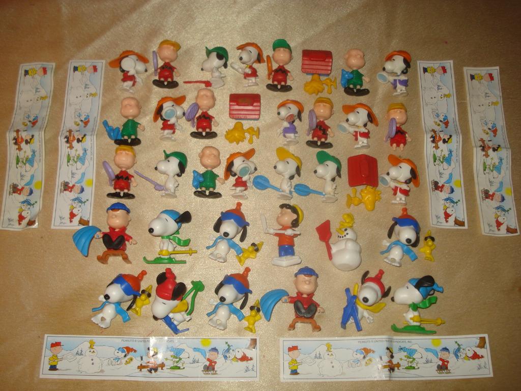 KINDER Lot d'Anciennes Figurines Diverses Snoopy 1993 - 1999, Collections, Œufs à surprise, Comme neuf, Figurines, Enlèvement ou Envoi