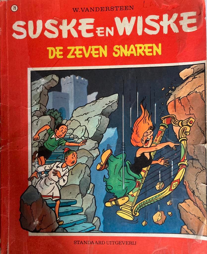 Suske en Wiske : De zeven snaren (1971, Boeken, Stripverhalen, Eén stripboek, Ophalen, Gelezen, Willy Vandersteen