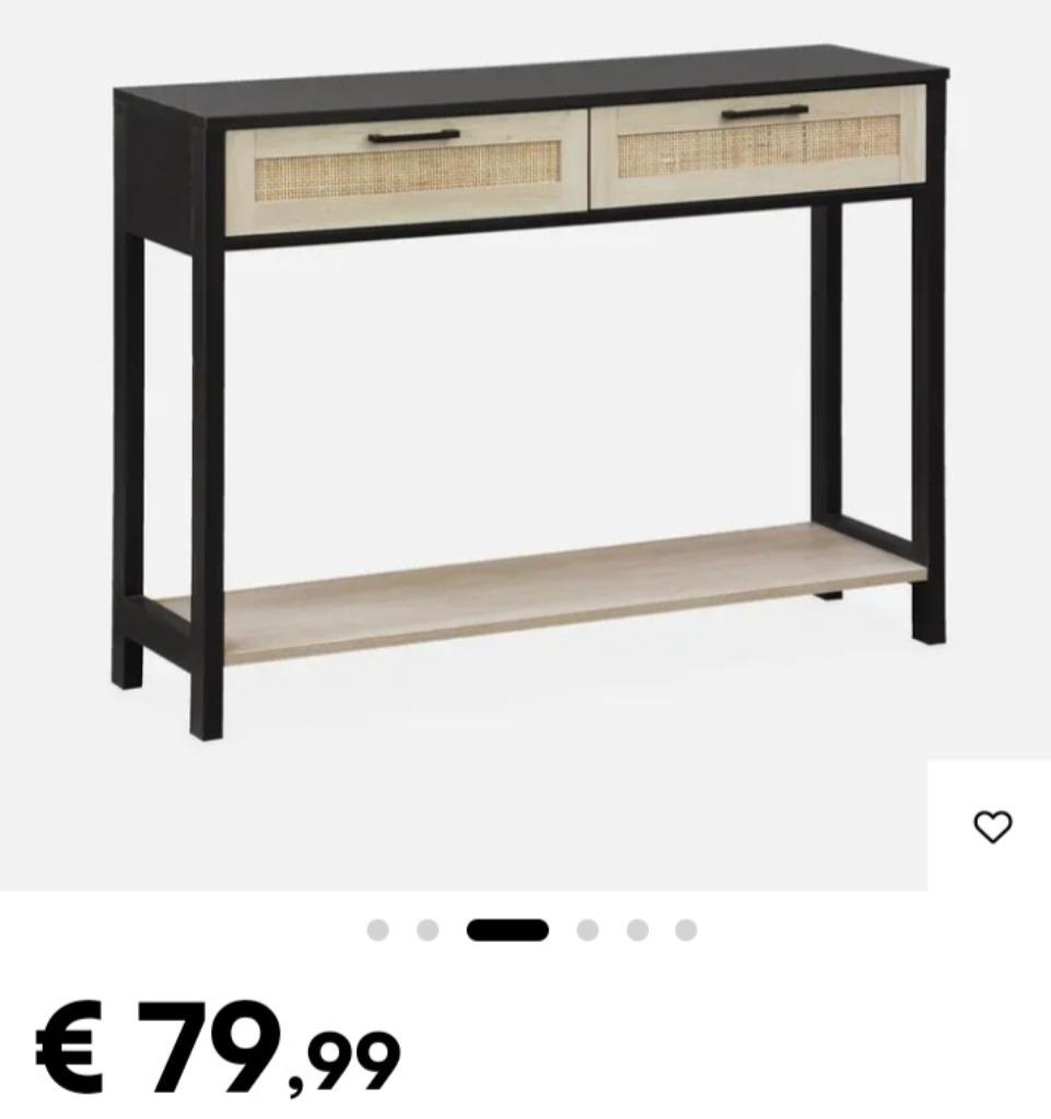 Klein dessoir/side table - nieuw in de doos, Ophalen, Met plank(en), Nieuw, 50 tot 100 cm