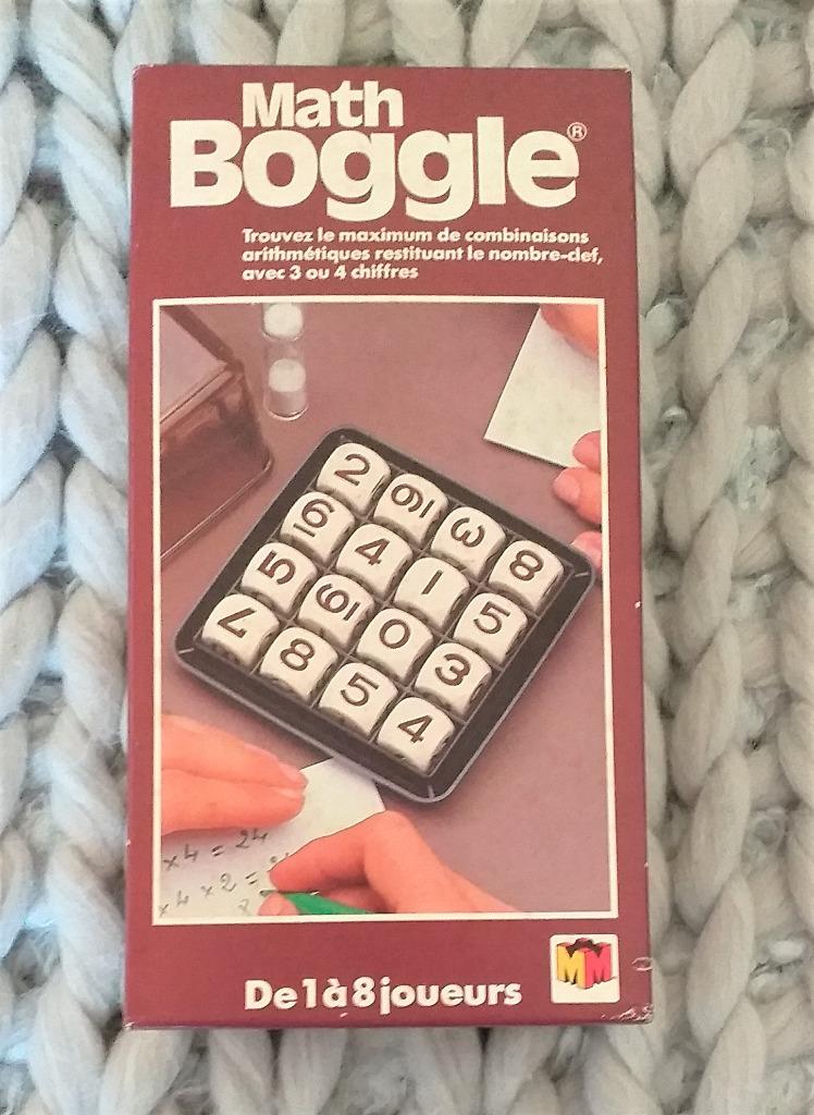 Jeu Math Boggle - Meccano 1979, Hobby en Vrije tijd, Ophalen of Verzenden, Gebruikt