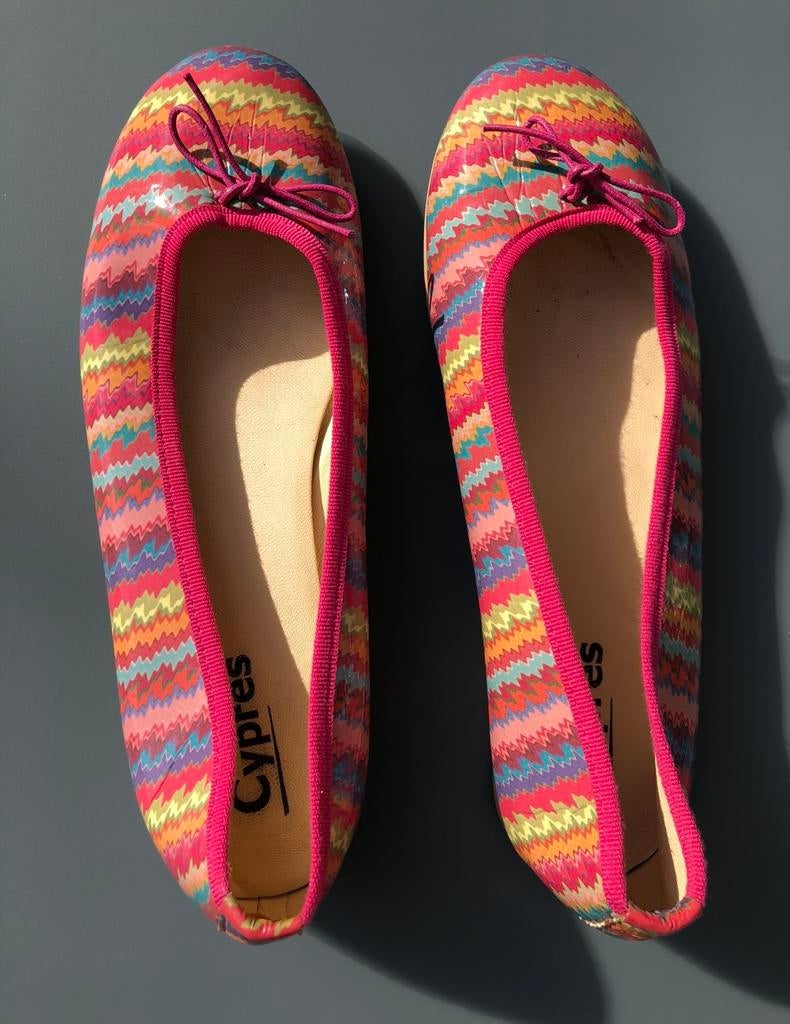 Ballerina maat 40, Overige kleuren, Gedragen, Ballerina's, Ophalen of Verzenden
