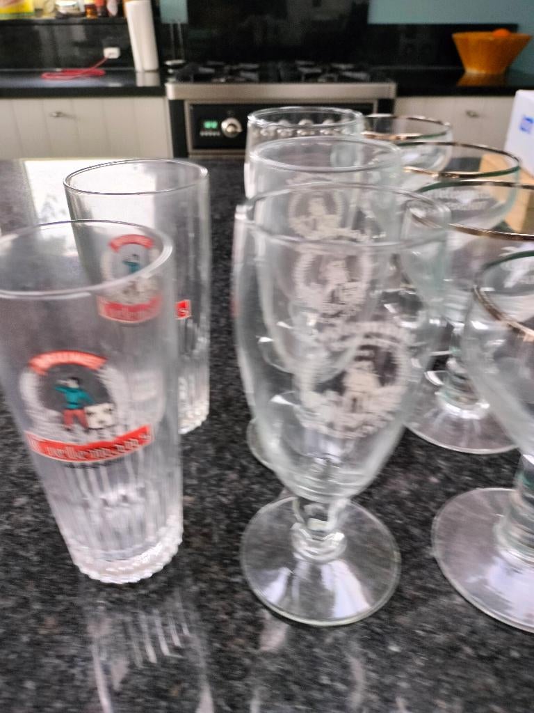 Tielemans bierglazen, Verzamelen, Ophalen, Gebruikt, Glas of Glazen