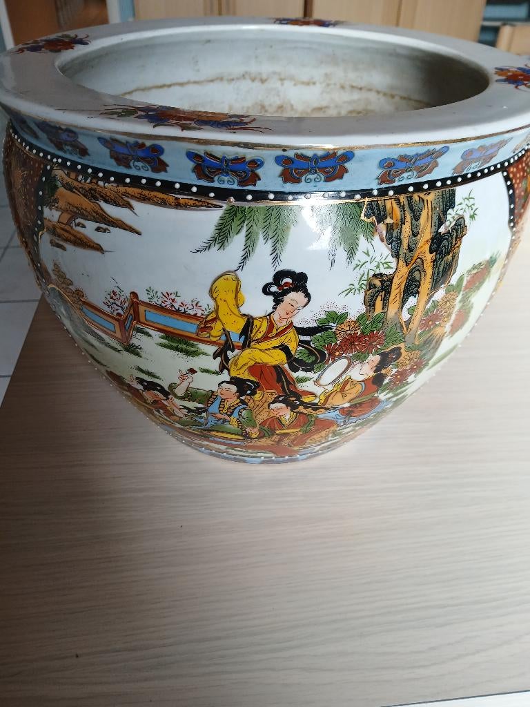 Grand pot à fleurs/jardinière chinois, Enlèvement