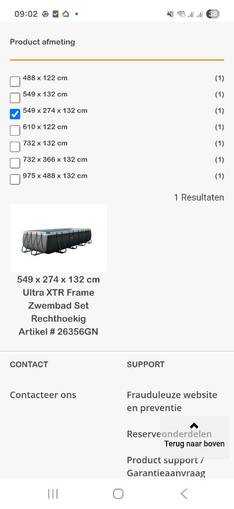 Zwembad, Tuin en Terras, Gebruikt, 200 tot 300 cm, Rechthoekig, Ophalen