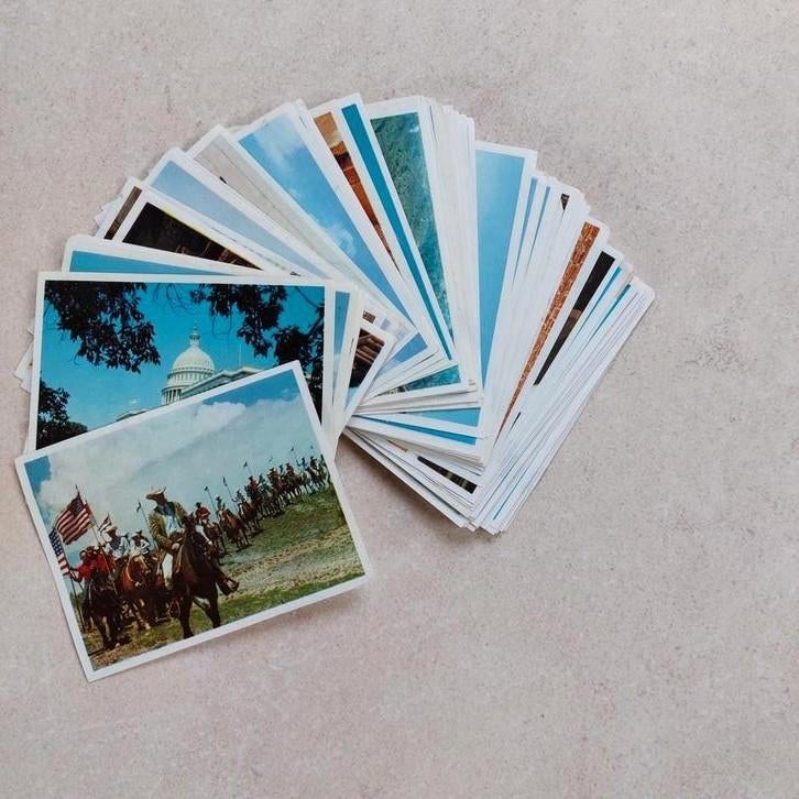 Lot van 82 prentjes Victoria uit de reeks Amerika, Verzamelen, Ophalen of Verzenden