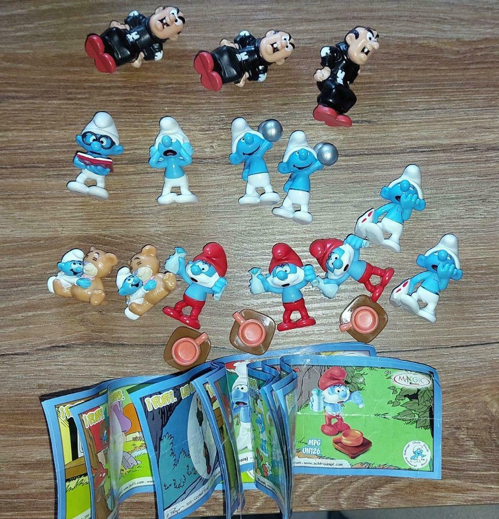 Lot 14 Schtroumpfs I Puffi + les 14 papiers 2010, Collections, Enlèvement ou Envoi, Comme neuf, Figurines