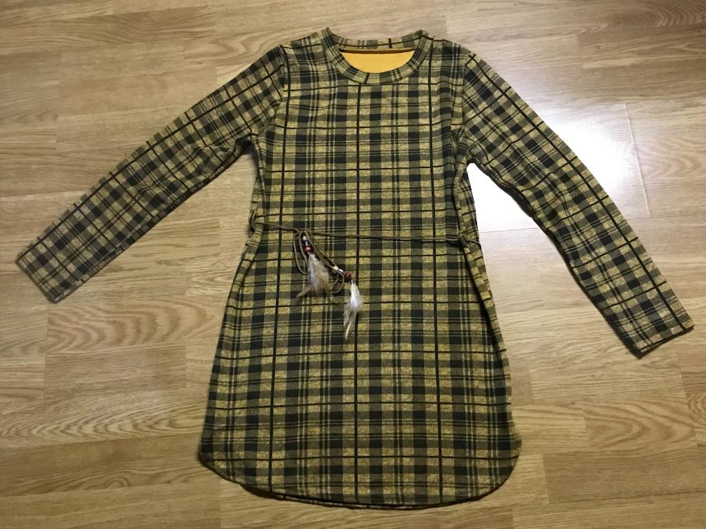 Mosterd kleurige jurk/ kleedje meisjes 14 jaar, Robe ou Jupe, Comme neuf, Merkloos, Fille