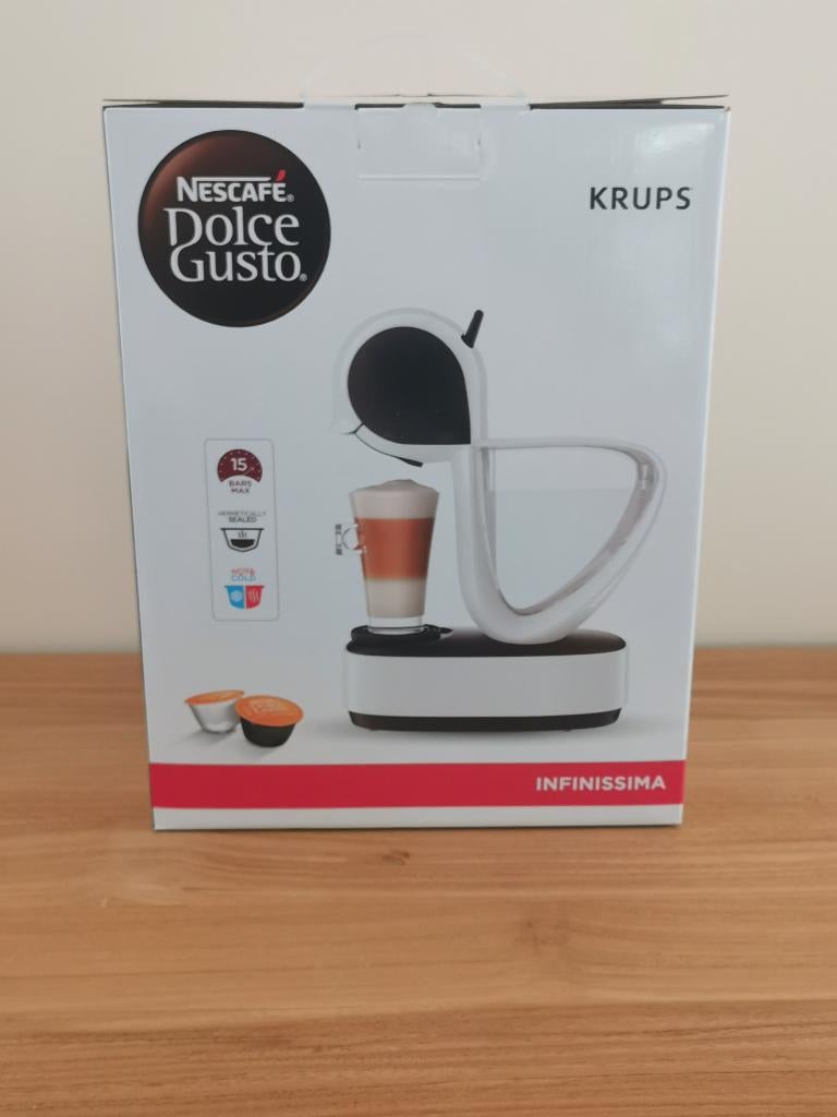 Krups NESCAFÉ Dolce Gusto Infinissima (Wit), Electroménager, Cafetières, Neuf, Dosettes et capsules de café, Cafetière, Enlèvement