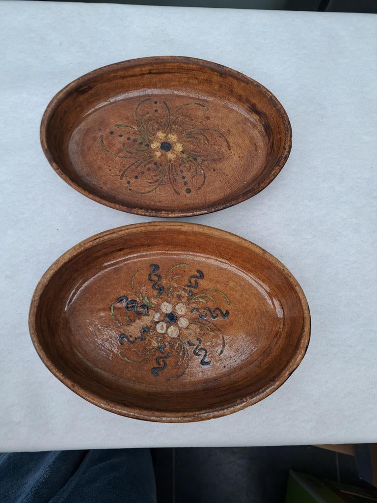 2 assiettes de service vintage, Enlèvement ou Envoi