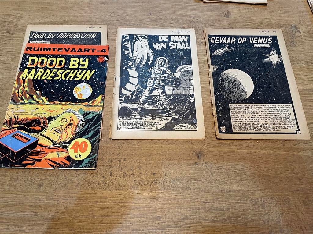 9x ATH uitgaven zonder cover (Ruimtevaart & De Vleermuis), Boeken, Gelezen, Ophalen of Verzenden, Martin Lodewijk, Meerdere stripboeken