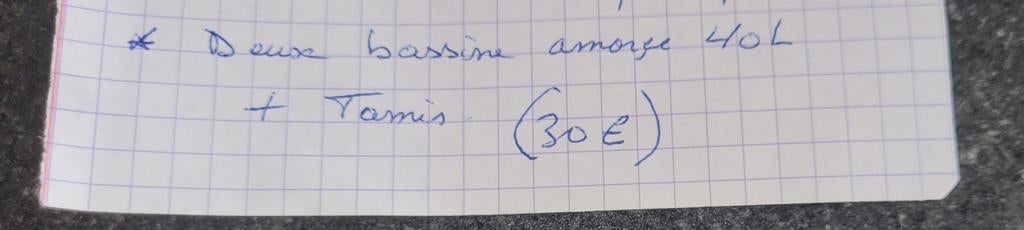 Bassine pour pêche, Ophalen