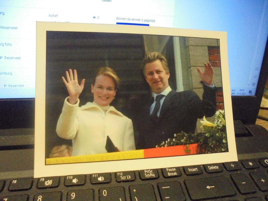 Filip en Mathilde, Enlèvement ou Envoi, Comme neuf, Carte, Photo ou Gravure