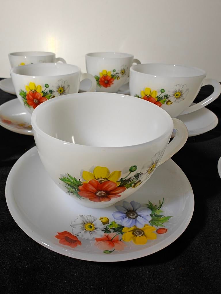 Vintage koffieservies Arcopal, Huis en Inrichting, Ophalen