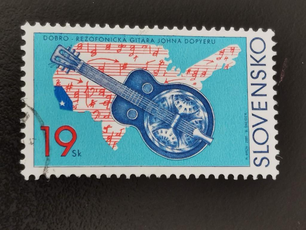 Slovaquie 2001 - musique - guitare Dobro, partition, Enlèvement ou Envoi, Autres pays, Affranchi