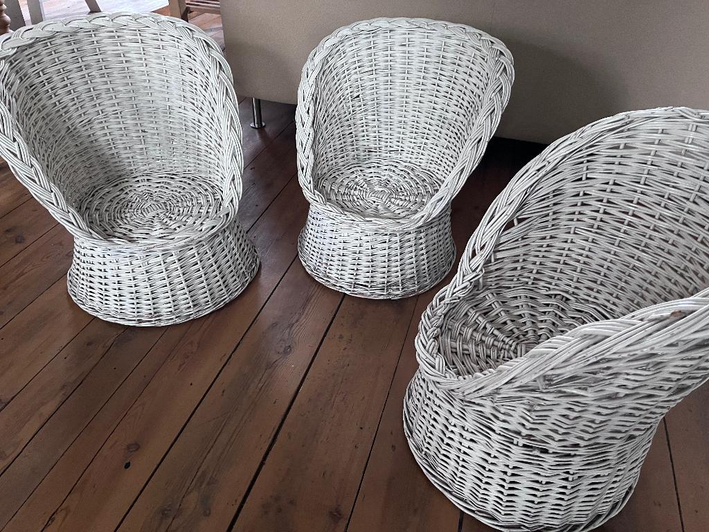 3 rotan zetels voor kinderen, Ophalen of Verzenden