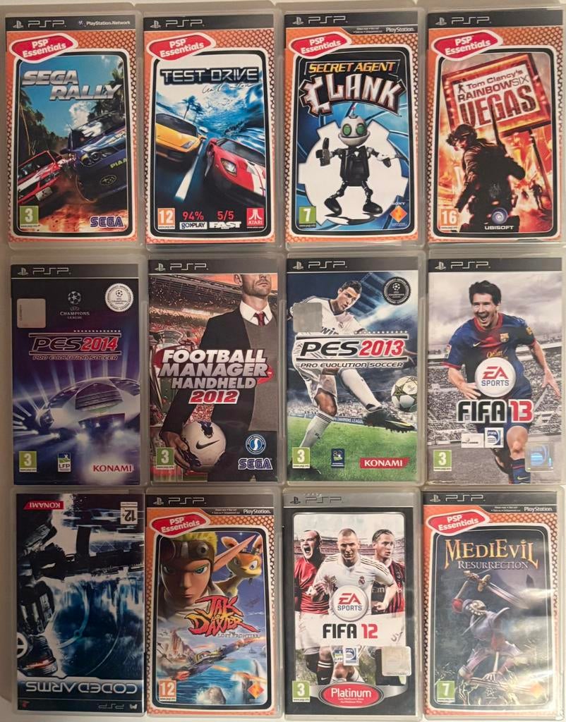 Lot de 12 jeux pour PSP 5 € pièce 40 € le lot, Enlèvement, Comme neuf, Aventure et Action