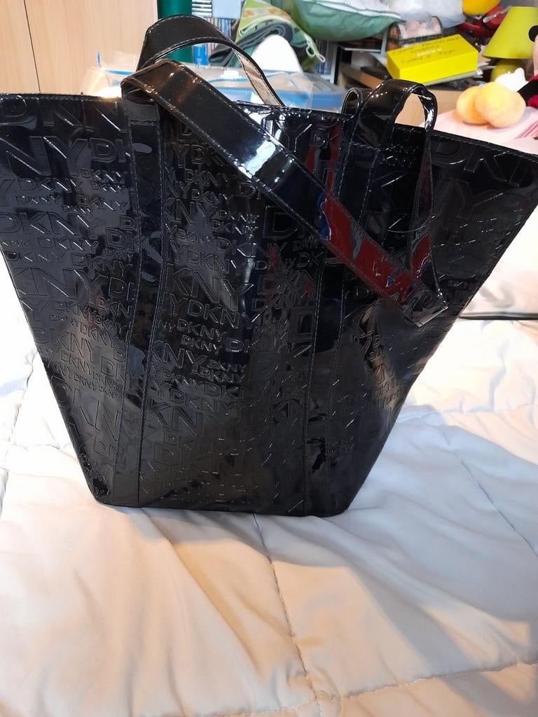 DKNY shopping bag /schoudertas zwart nieuwe staat, Ophalen of Verzenden, Zo goed als nieuw, Zwart