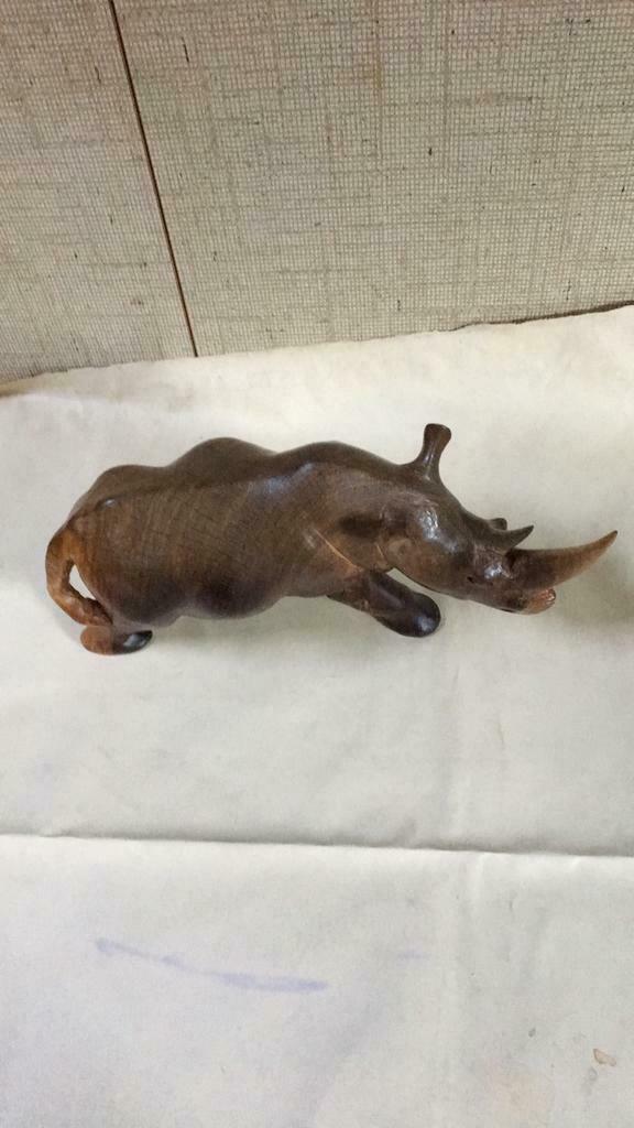 Rhino en bois, Enlèvement ou Envoi, Comme neuf