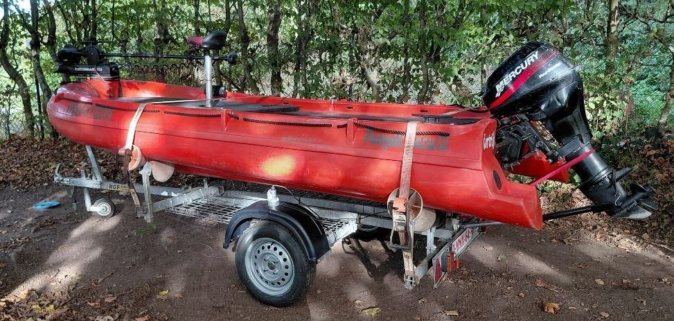 Bateau peche / visboot, Watersport en Boten, 10 tot 30 pk, Kunststof, Gebruikt, 15 pk