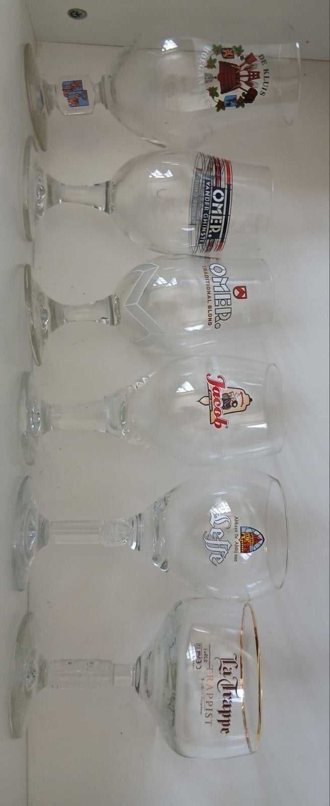 Glazen, Ophalen