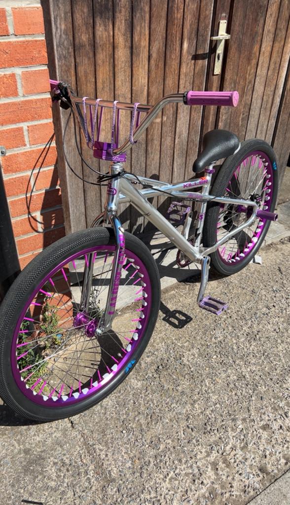 Fat quad killer purple 27.5  pouce avec frein hope tech 4 e4, Enlèvement, Comme neuf, Frein à disque, 24 pouces ou plus