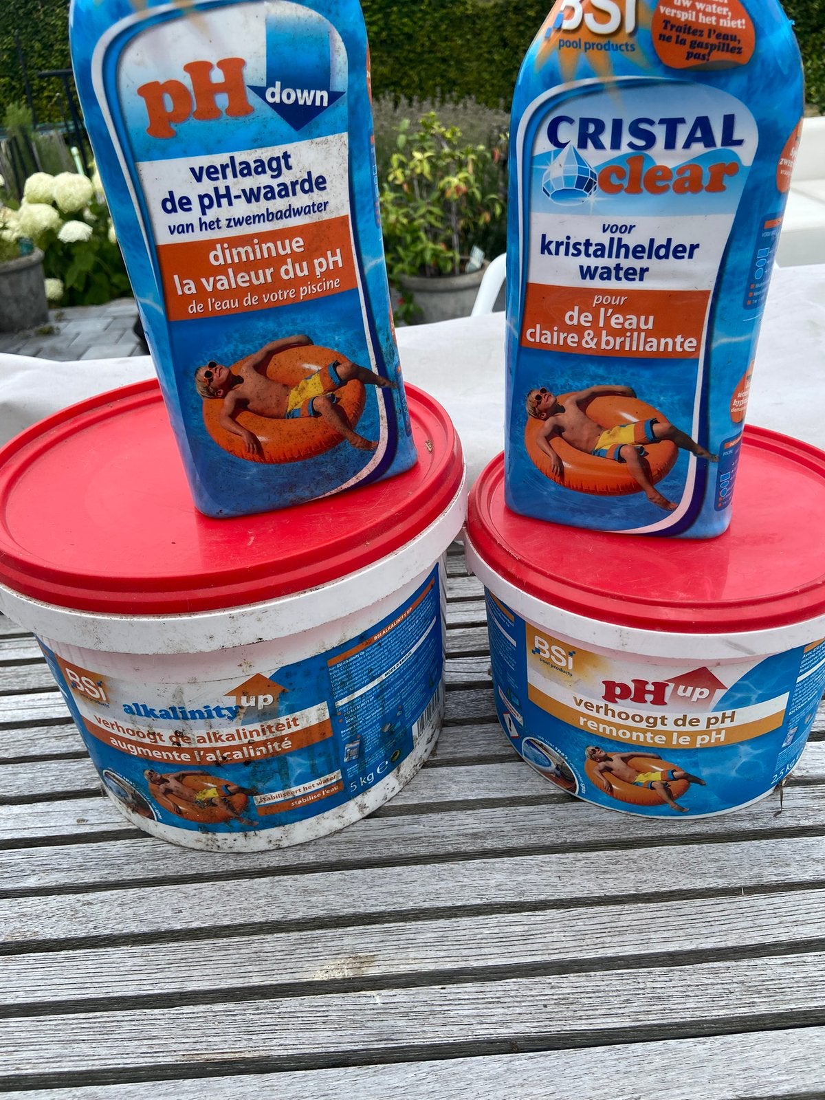 Zwembadproducten, Ophalen