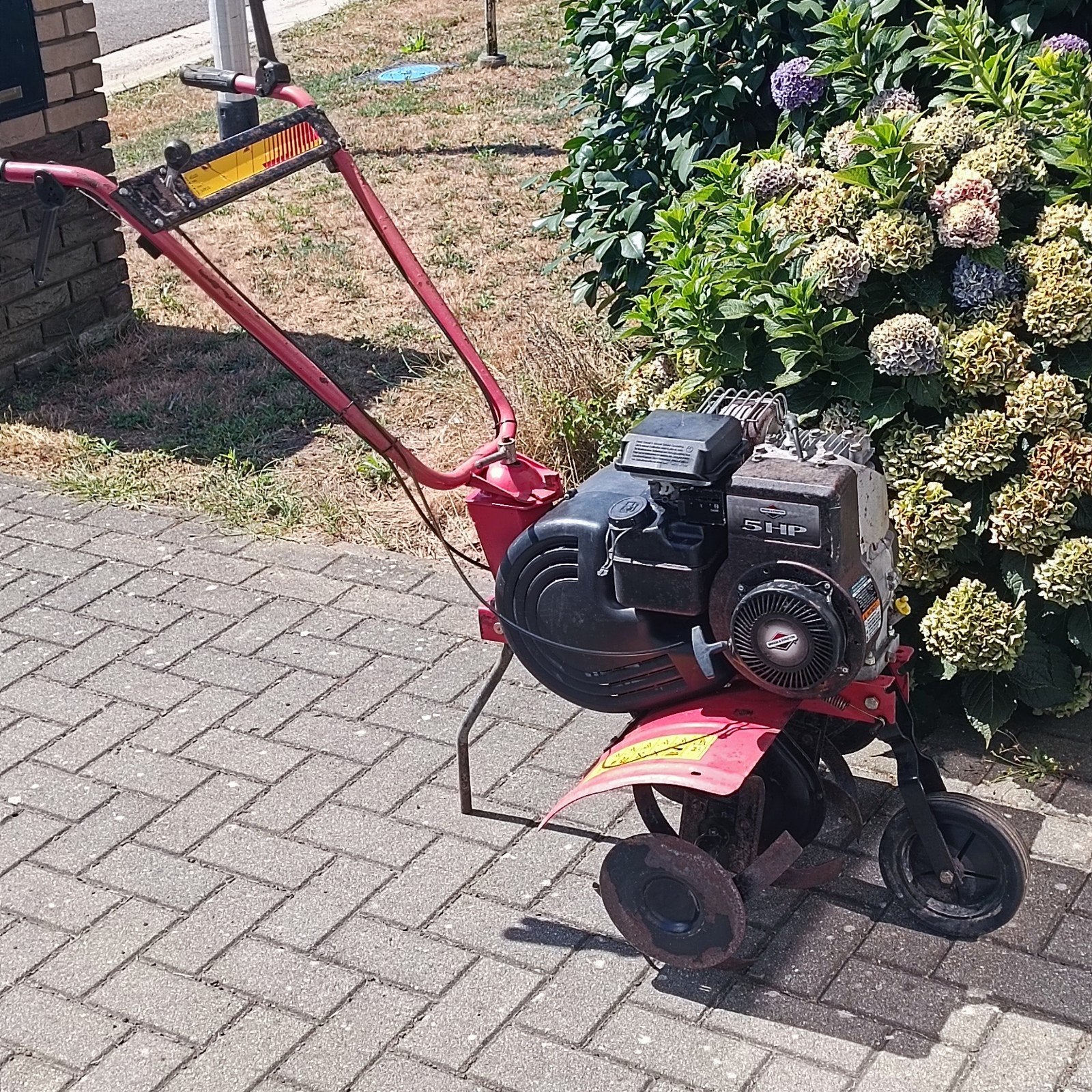 Fraiseuse de jardin, Enlèvement