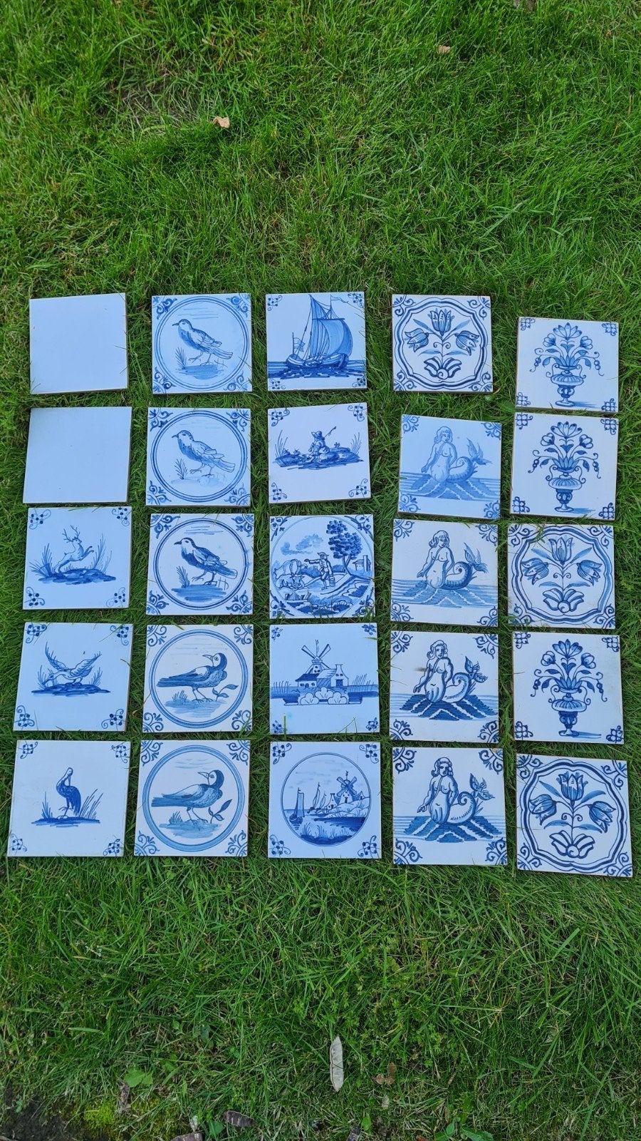 Imitatietegels Delfts Blauw Belga, Antiek en Kunst, Ophalen