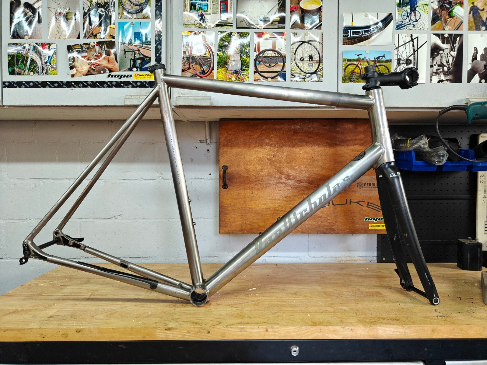 Titanium fietsframe Van Nicholas Skeiron, Fietsen en Brommers, Ophalen, Frame, Gebruikt, Titanium