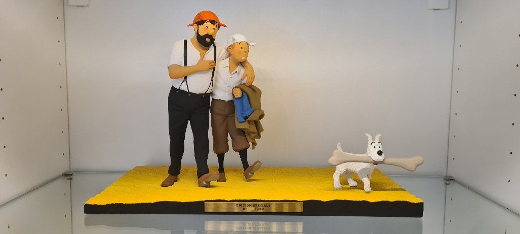 Fariboles (Tintin & Hergé) - Le pays de la soif , Enlèvement, Tintin, Comme neuf, Statue ou Figurine