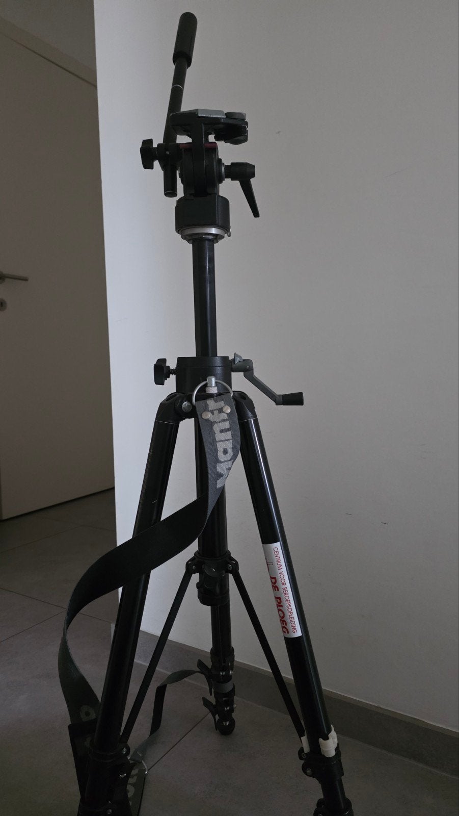 Manfrotto Professioneel Videostatief met 128RC Fluid Head &, Ophalen, Middenzuil, Manfrotto