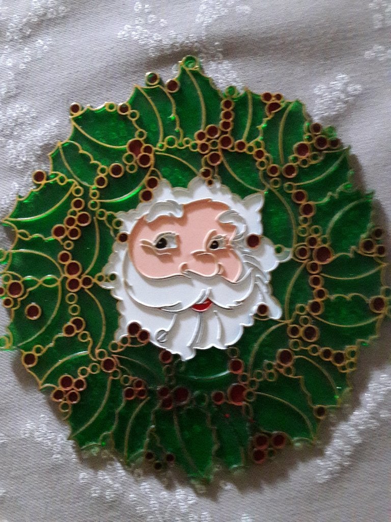 Vintage kersthanger kerstman, Ophalen of Verzenden, Gebruikt