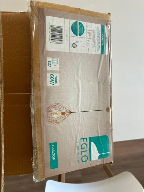 hanglamp EGLO Carlton, Huis en Inrichting, Lampen | Hanglampen, Ophalen, Nieuw, Metaal, 50 tot 75 cm