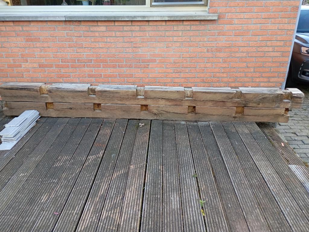 Eiken balk, 50 mm ou plus, 300 cm ou plus, Chêne, Enlèvement