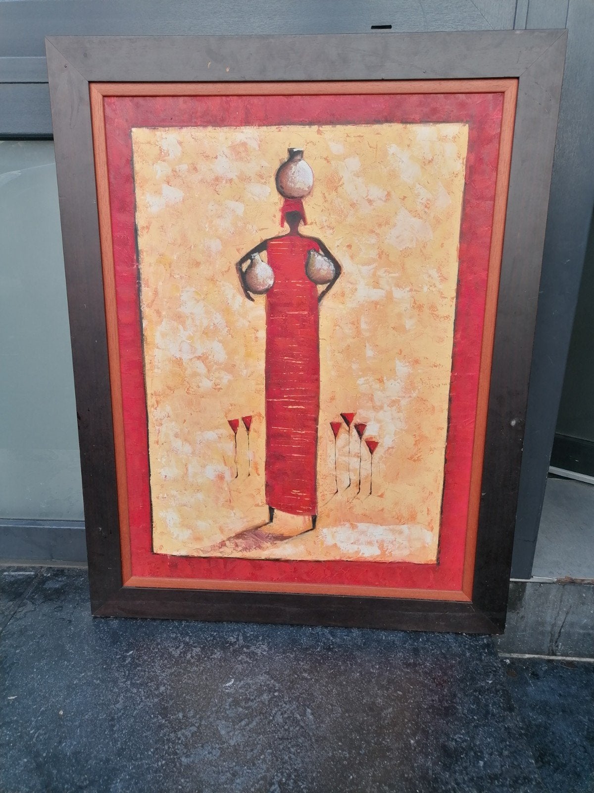 tableau d'inspiration africaine, Enlèvement ou Envoi